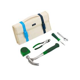 Character 850037407408 The 5-piece Tool Set For Home Compact And Portable Kit In A Natural Canva