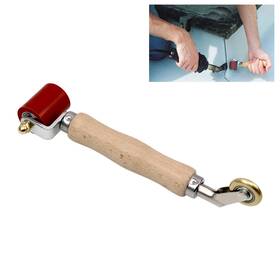 Ymx7-1-bi-pt004 Cnqlis Double End Silicone Seam Brass Detail Roller Combo Rollers Of Silico