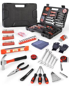 Cojosqc 762744852955 Essential Mans Small Tool Box Kit For House New Home Toolbox Socket Wrench