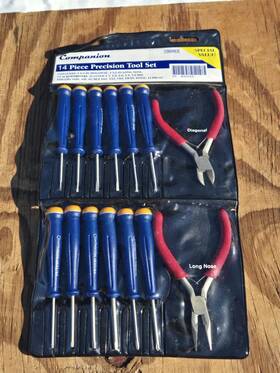 30463 Companion Sears 14pc Precision Screwdriver And Plier Tool Set Complete