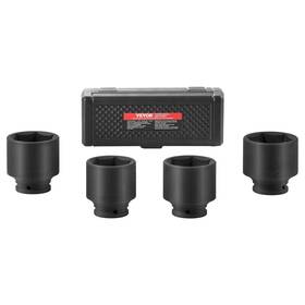 Coofel-dai-43 Coofel Axle Nut Impact Socket Set 1/2 Inch Drive 6-point 4pcs Sae Spindle