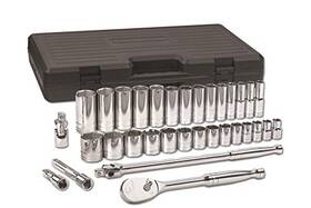 80715 Cooper Tools Gearwrench 33pc. 1/2 Inch Drive 6 Pt. Mechanics Tool Set Standard And Deep Sae