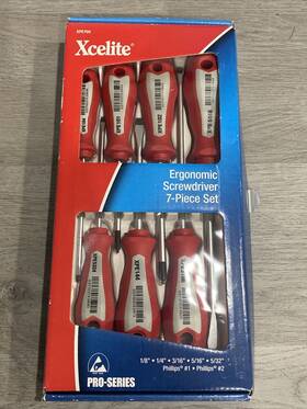 Xpe700 Cooper Tools Xcelite 7-piece Electronic Screwdrivers Ergonomic Handle Made In Germany