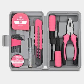 Corlad 445011970981 Household Tool Set With 13-piece Essentials - Home Repair And Diy Kit For Men