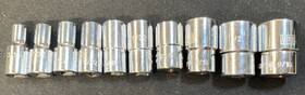 Cbp1 Cornwell Blue Power 1/4 Inch Dr 10 Piece Chrome Shallow 6 Point 3/16 -9/16 Snap On 3/8