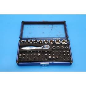 Cbs57sta Cornwell Blue Power 57pc Mini Ratchet Bit/socket Set Incomplete