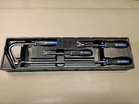 Ctg1010sg Cornwell 4 Piece Upholstery Tool Set Unused Blue Body Trim Pad Clip