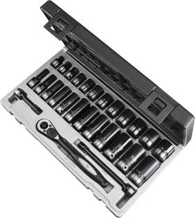 81627rd Corp 445008760731 3/8 Inch Drive Standard And Deep Length Fractional Duo-socket Set - 6 Larg