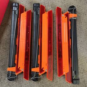 Cortina 737415005268 18 Inch Hi-vis Orange 3 Triangle Roadside Emergency Kit