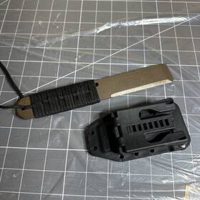 4qk35 County Comm Eod Robotics Breacher Bar With Sheath - Steel Cage