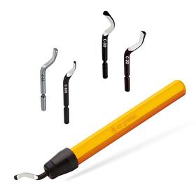 31025 Cp Grat.ex Deburring Tool With 5 Heavy Duty Hss Multi Variety Blades 3/8 Inch