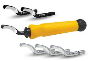34066 Cp Grat.ex Deburring Tool Yellow R Set 1 With Polyacetal Handle 3 6mm R-10