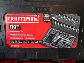 13161 Craftsman 118 Piece Mechanics Tool Set Standard Metric Socket Ratchet New