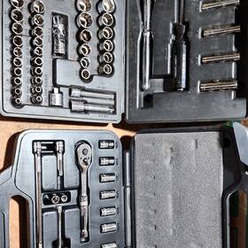 13385 Craftsman Mechanics Tool Set Sae Chrome With Hard Case And Ratchets