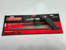 35193 Craftsman Nos Sears Usa Made Multi-purpose Tool Box Trio Keyhole Saw New