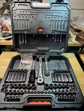 38845 Craftsman 150 Pc Mechanics Tool Set Sae Metric Sockets Ratchets Wrenches Usa