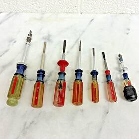 41341 Craftsman Rare Vintage 7 Pc Pd Screwholding Screwdriver Straight Slotted Usa