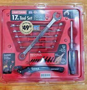 43417 Craftsman 17 Pc Tool Set Nos Usa 1990s