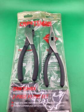 45103 Craftsman 45232 7 Inch Wide Jaw Diagonal Long Nose 45074 Set Nos