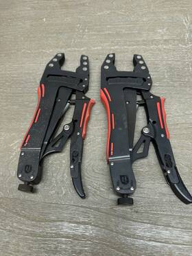 45694 Craftsman Lot 2 Jaw Force 9 Inch Self Adjusting Locking Pliers Usa