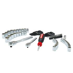 Craftsman 705353660092 Versastack 68-piece Standard Sae And Metric Chrome Mechanics Tool Se