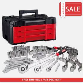 Craftsman 726084290303 230-piece Standard Sae And Metric Mechanics Tool Set With Hard Case Chest