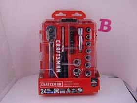 Craftsman 885911588133 Versastack 24-piece Standard Metric Polished Chrome Mechanics Tool Set