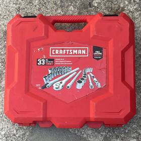 Craftsman 885911589710 Empty- 33-pc Gunmetal Chrome Mechanics Tool Set New Case Only No