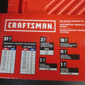 Cmmt45325 Craftsman 885911881418 Versastack Universal Mechanic Tool Set 68 Pieces