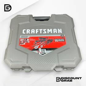 Cmmt99080 Craftsman 885911882279 Overdrive 80-piece Standard Sae And Metric Mechanics Tool Set