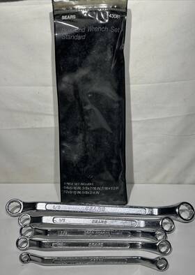 9-43081 Craftsman Sears 5 Piece Metric Box End Wrench Set Euc Vintage