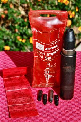 9-7641 Craftsman Sears Hand Impact 1/2 Inch Drive Tool Set-47641 Made In Usa