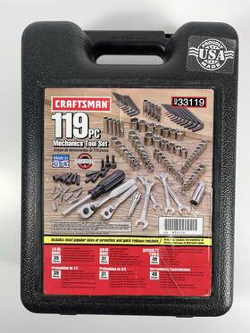 933119 Craftsman 115 Pc. Mechanics Tool Set Please Read