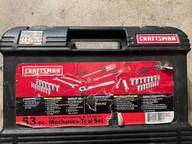 93566 Craftsman Partial Mechanics Tool Set Sae Metric With Case Usa Made
