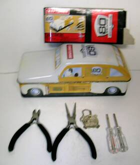 Craftsman 941408 5 Piece Tool Set Collectible Tin 2007 Sears 80th Anniversary