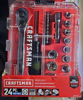 Cmmt12011 Craftsman 3/8 24pc Mechanics Tool Set