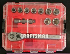 Cmmt12026 Craftsman Socket Set With Ratchet Sae 3/8-inch Drive 11-piece