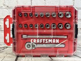 Cmmt1210b Craftsman Versastack 20pc Sae And Metric Socket Set Ratchet Extension Case