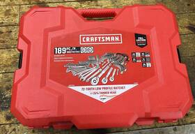 Cmmt12324 Craftsman 189-piece Mechanics Tool Set Sae/metric Ratchets Hard Case