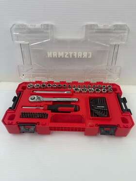 Pbr094129 Craftsman Cmmt45061 63-pc Sae And Metric Mechanics Tool Set Me