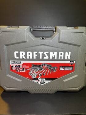 Mocmmt99121l Craftsman 121 -piece Overdrive Sae Metric Gunmetal Chrome Mechanics Tool Set New