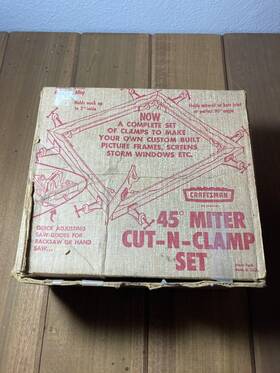 No.9-66614 Craftsman Vintage 45 Miter Cut-n-clamp Set Picture Frame And Molding Clamps Usa