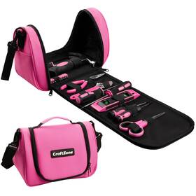 Cz6009-1 Craftzone Tool Kit For Ladies Basic Hand Set 21pcs With Pouch Bag Home Do
