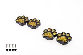 Creathome 681402035274 Fd&d Multiple Use Shining Screw Cap Golden Paw Pattern With M6 Machine
