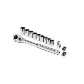Crescent 037103342324 3/8 Inch Drive 6-point Standard Metric Mechanics Tool Set 15-piece