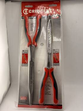 Crescent 037103346780 13 Inch X2 Double Compound Long Reach Nose Plier Set With Handles