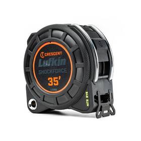 Crescent 037103358264 Lufkin 1-3/16 Inch X 35 Ft. Shockforce Nite Eye G1 Dual-sided Tape Measure