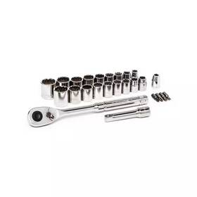 Crescent 313113998967 Mechanics Tool Set 3/8 Drive Sae Metric 25pc Ratchet Sockets Chrome