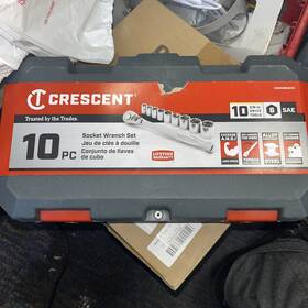Csws38sae1 Crescent 3/8 Inch Drive Sae 6 Point Teardrop Mechanics Tool Set 10pc