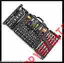 D1290 Home Locomotion Tool Set Box Carry Case Hand Travel Sockets Ratchet Pliers Wrench Bits Bag